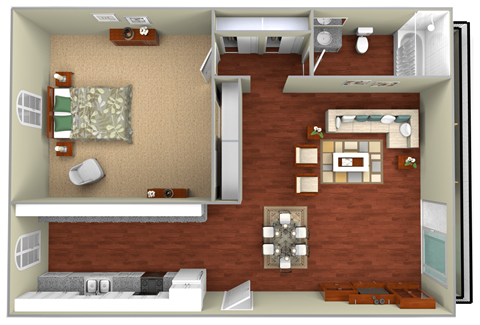 1550 & 1554 Woodruff Ave Studio-1 Bed Apartment for Rent - Photo Gallery 10